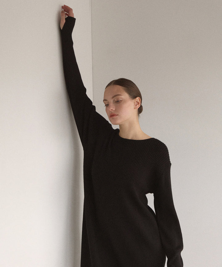 2way Layered Cape Knit OP