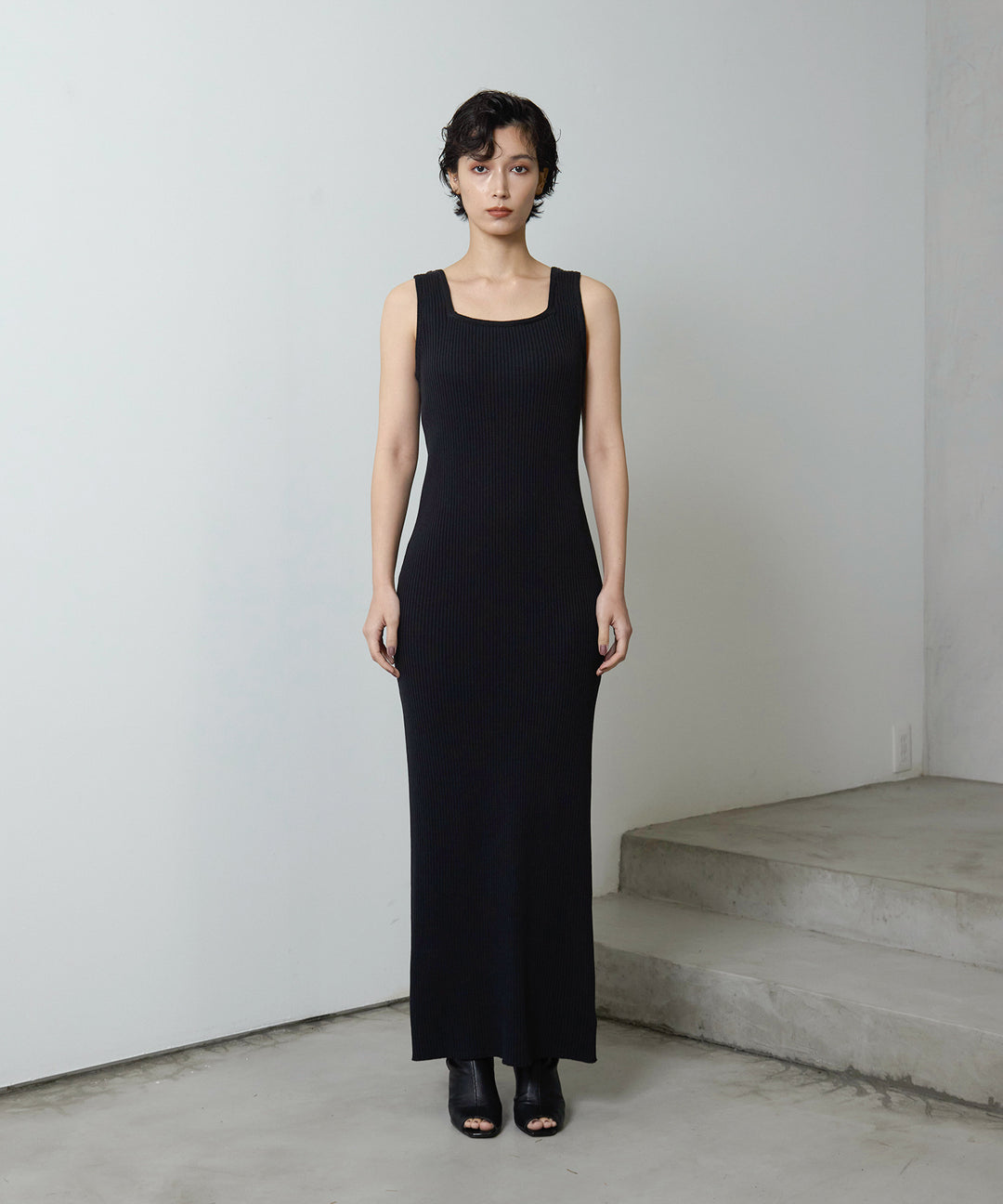 (eliuu)Rib Knit Onepiece