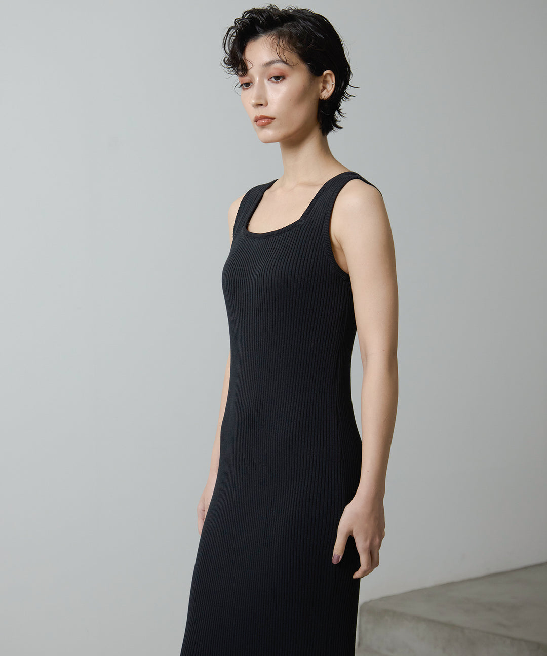 (eliuu)Rib Knit Onepiece