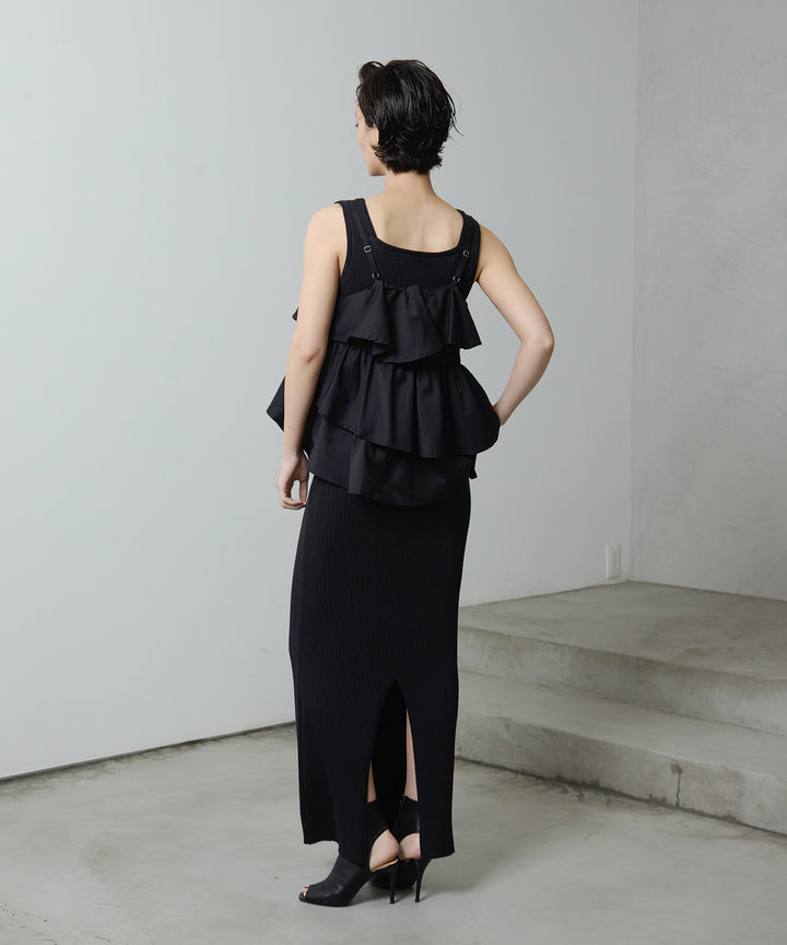 (eliuu)Rib Knit Onepiece