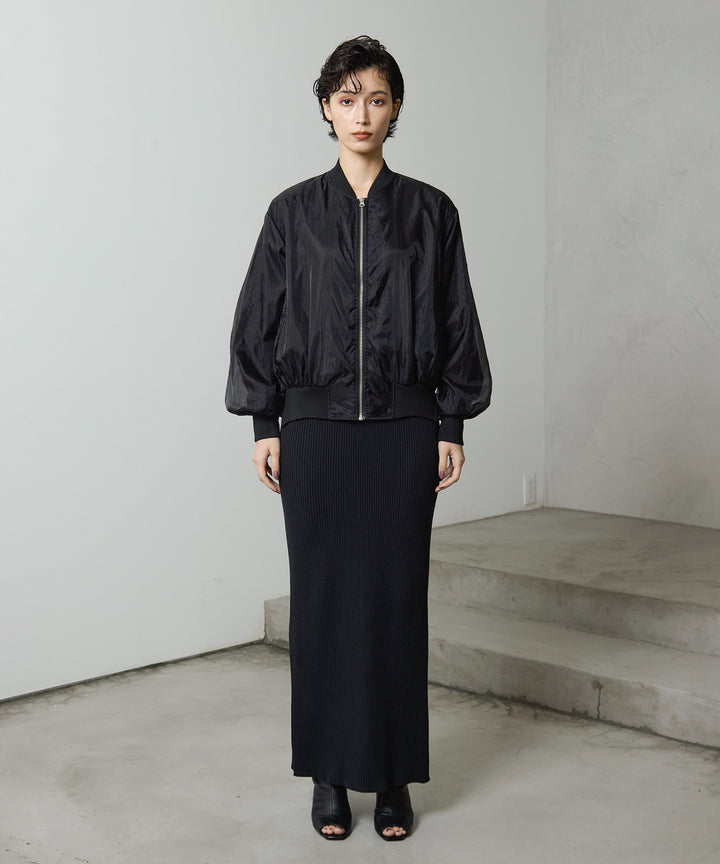 (eliuu)Sheer Gloss Blouson