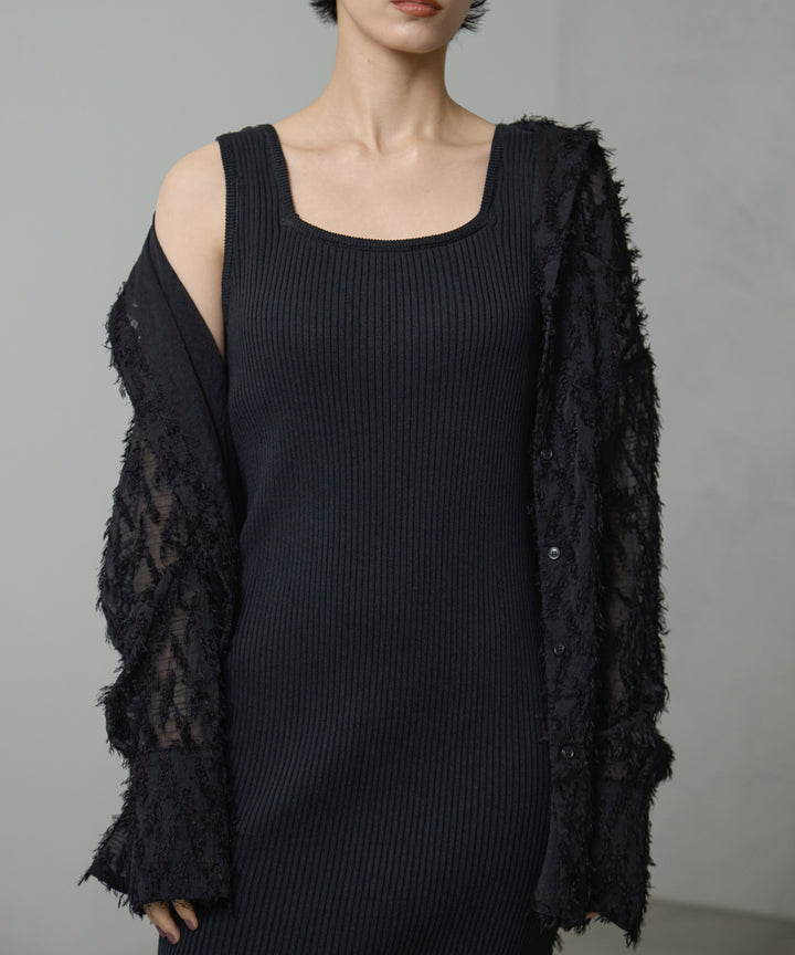 (eliuu)Rib Knit Onepiece