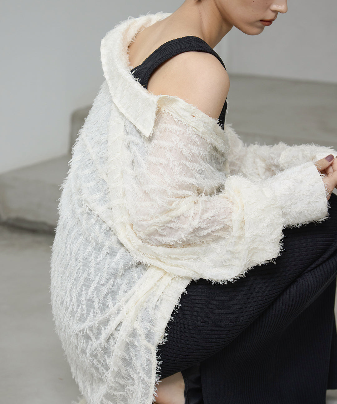 (eliuu)Rib Knit Onepiece