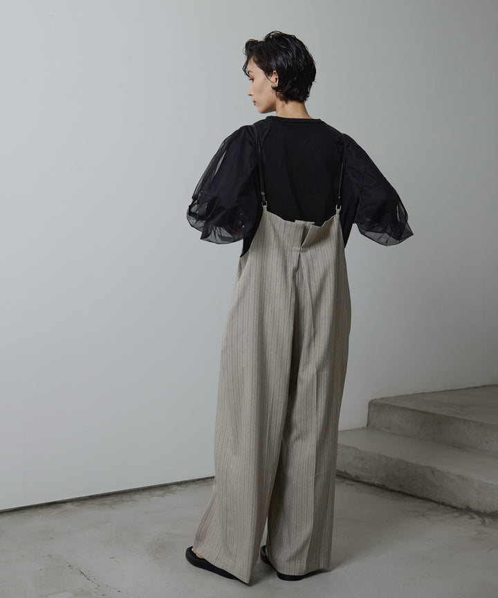 (eliuu)Slim Strap Pinstripe PT