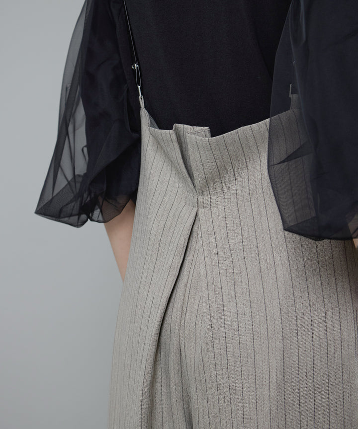 (eliuu)Slim Strap Pinstripe PT