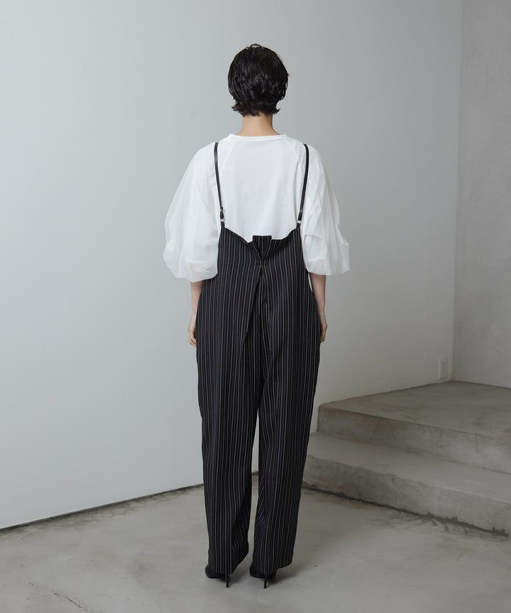(eliuu)Slim Strap Pinstripe PT