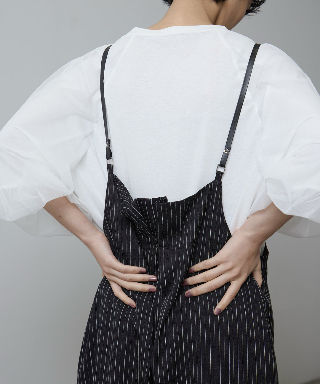 (eliuu)Slim Strap Pinstripe PT