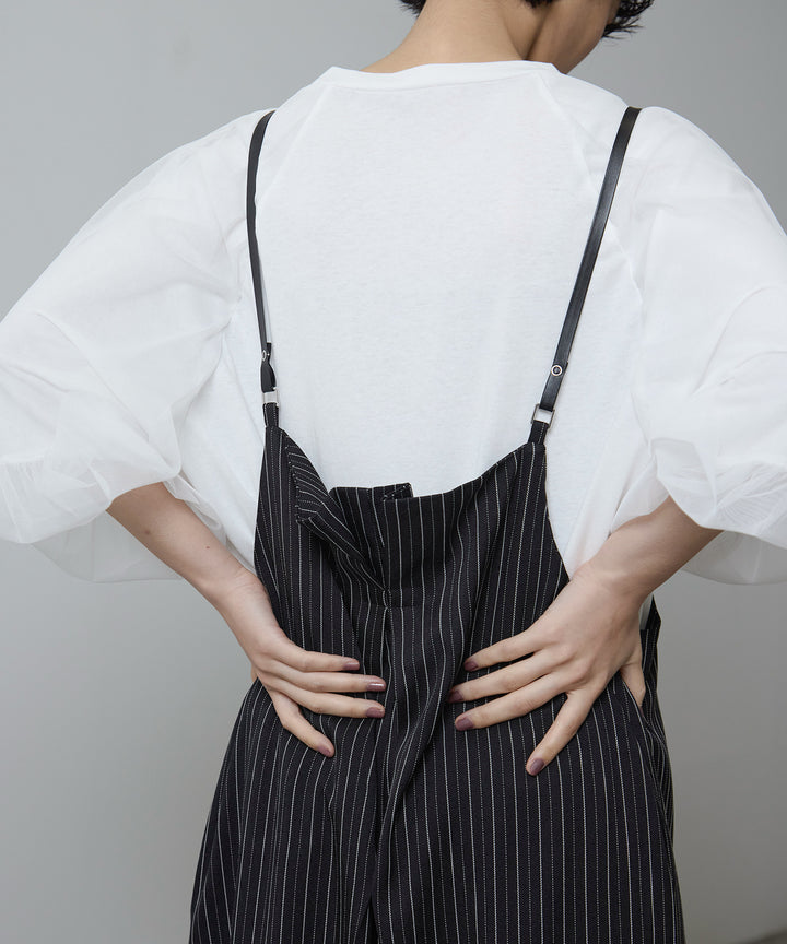 (eliuu)Slim Strap Pinstripe PT