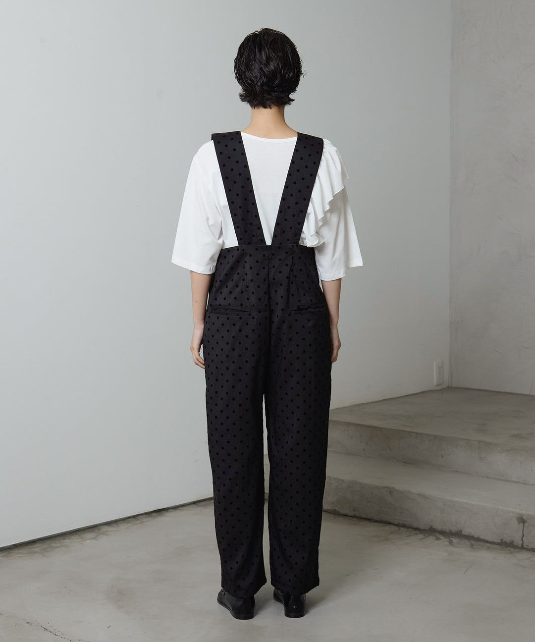 (eliuu)Wide Strap Dot Saropetto