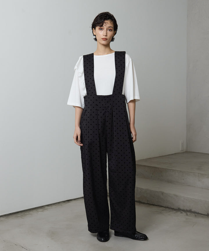 (eliuu)Wide Strap Dot Saropetto