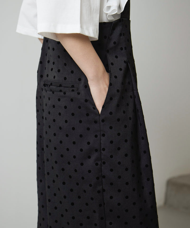 (eliuu)Wide Strap Dot Saropetto