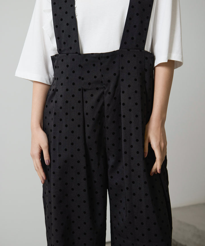 (eliuu)Wide Strap Dot Saropetto