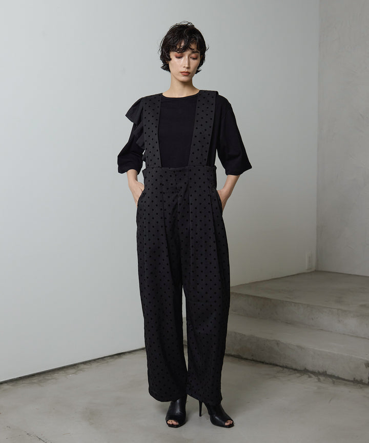 (eliuu)Wide Strap Dot Saropetto