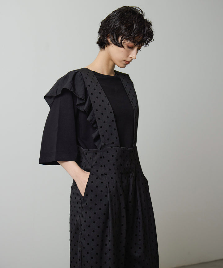 (eliuu)Wide Strap Dot Saropetto