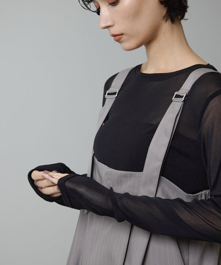 (eliuu)Mesh Sheer Top