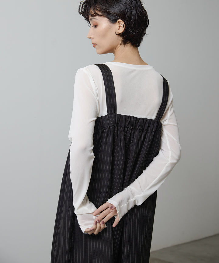 (eliuu)Mesh Sheer Top
