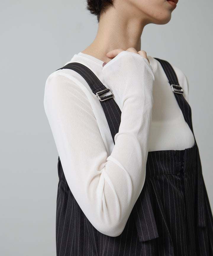 (eliuu)Mesh Sheer Top
