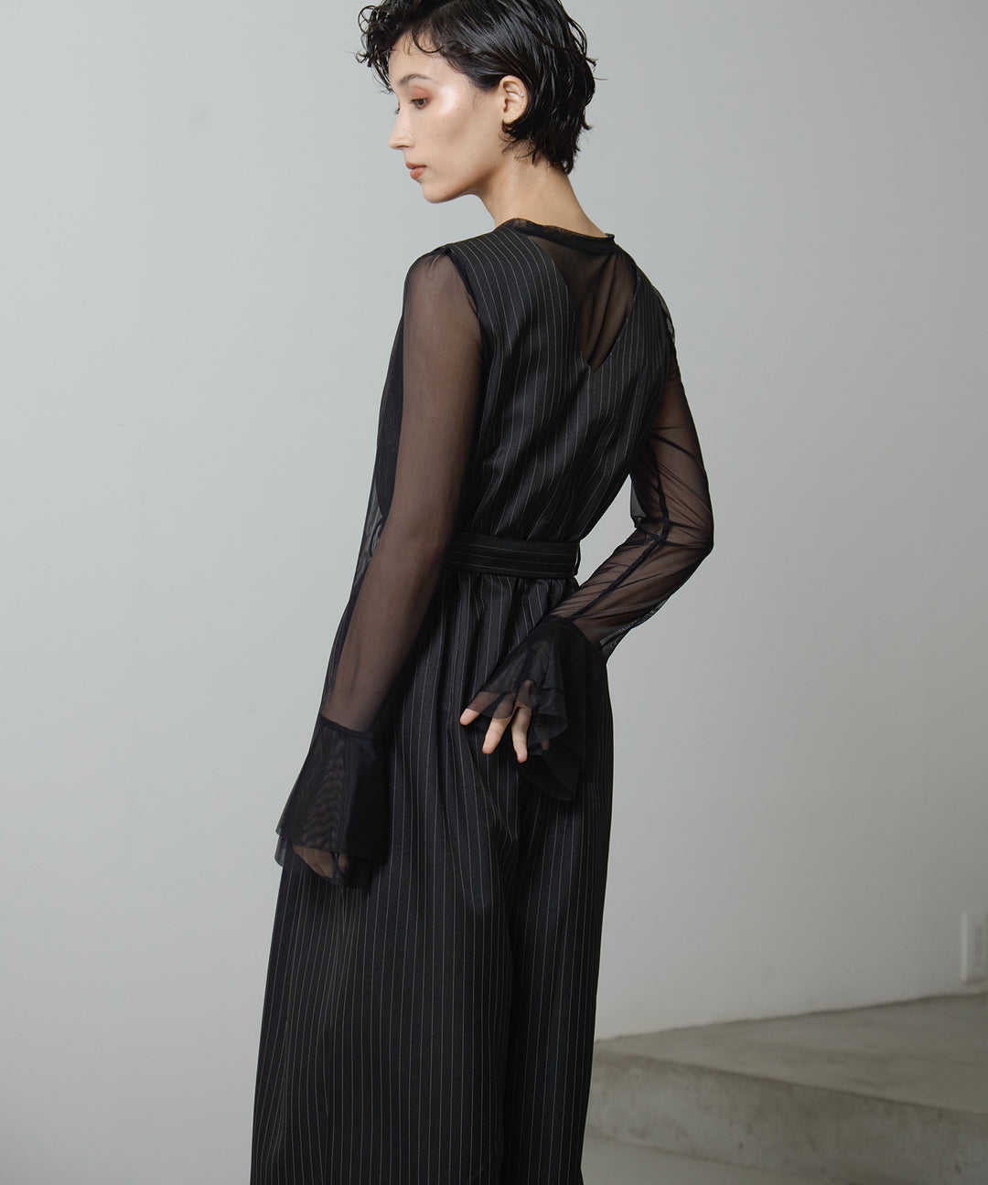 (eliuu)Pinstripe Double Combinaison