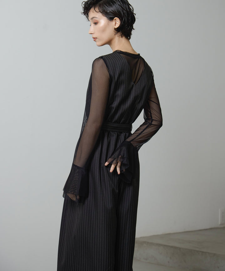 (eliuu)Pinstripe Double Combinaison