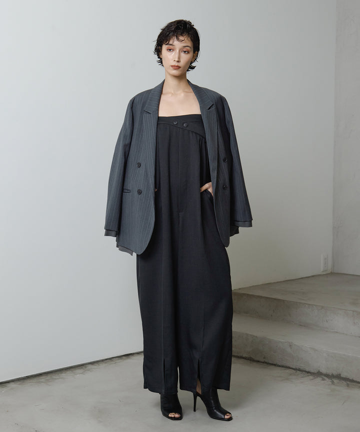 (eliuu)Twill Double Jacket