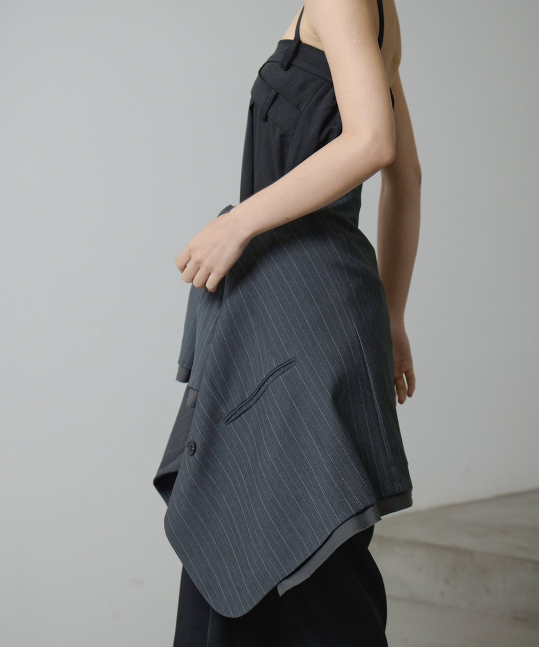 (eliuu)Twill Double Jacket