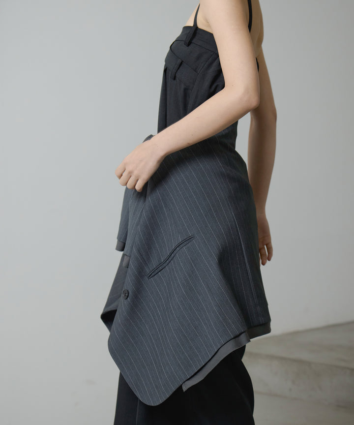 (eliuu)Twill Double Jacket