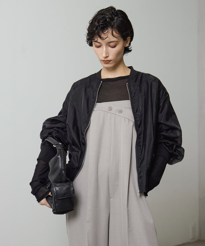 (eliuu)Sheer Gloss Blouson