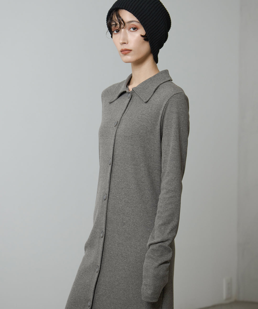 (eliuu)Polo Cardigan Onepiece