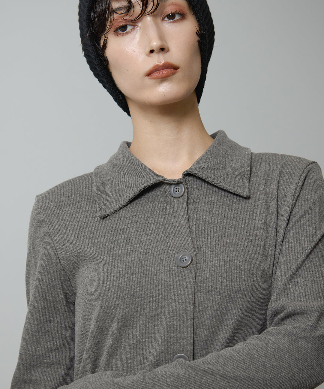 (eliuu)Polo Cardigan Onepiece