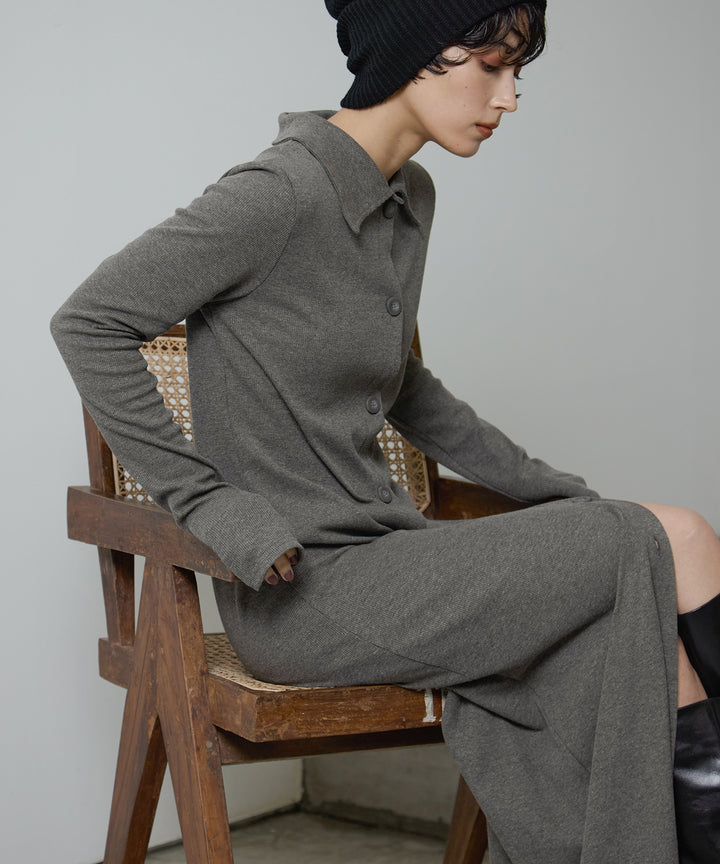 (eliuu)Polo Cardigan Onepiece