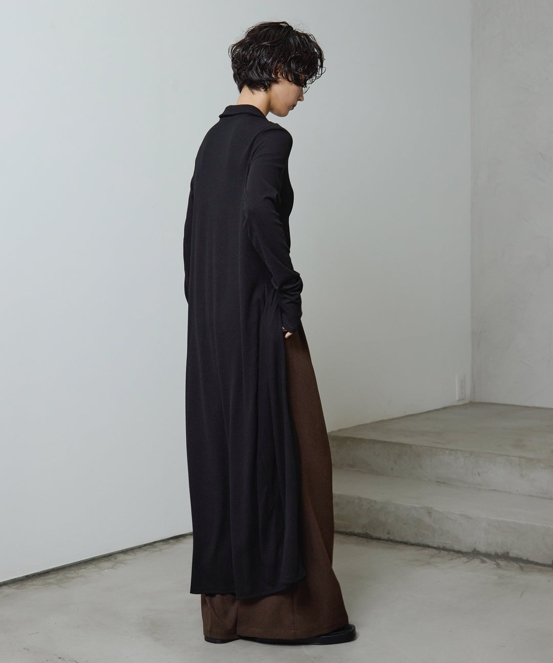 (eliuu)Polo Cardigan Onepiece