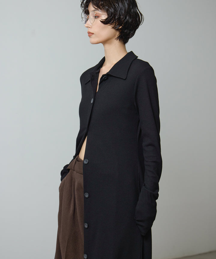 (eliuu)Polo Cardigan Onepiece