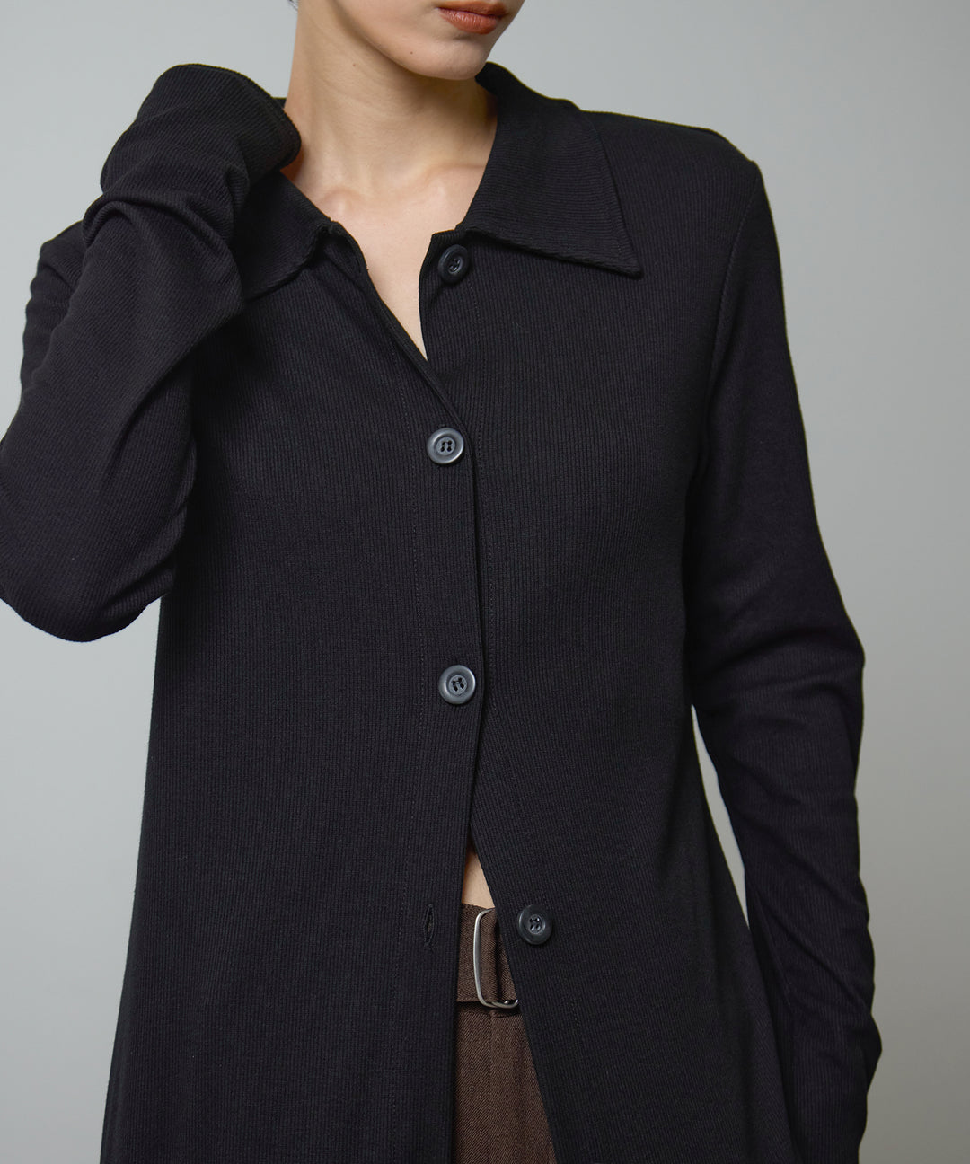 (eliuu)Polo Cardigan Onepiece