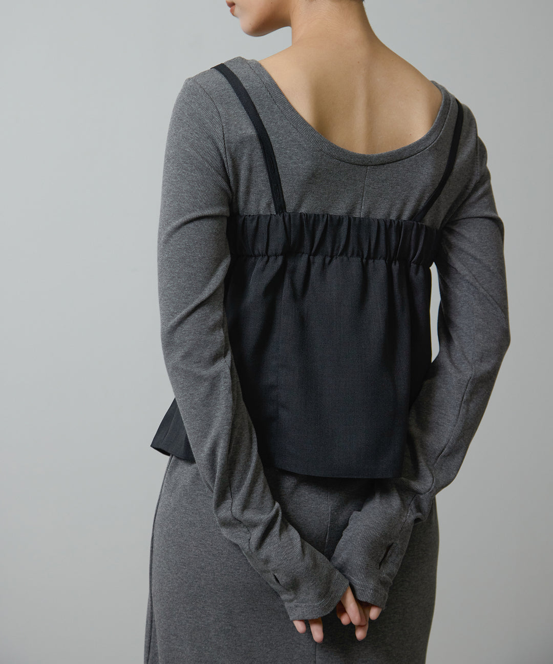 (eliuu)Zip Camisole Bustier