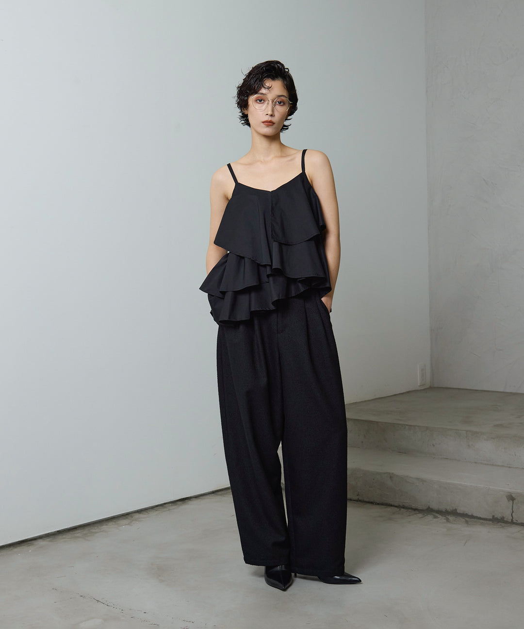 (eliuu)Slub Tweed Slucks