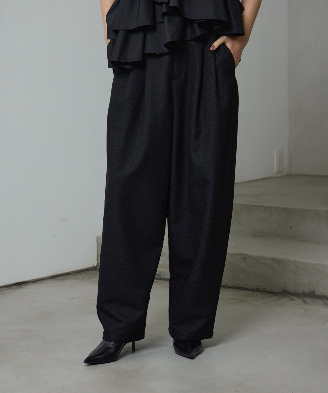 (eliuu)Slub Tweed Slucks