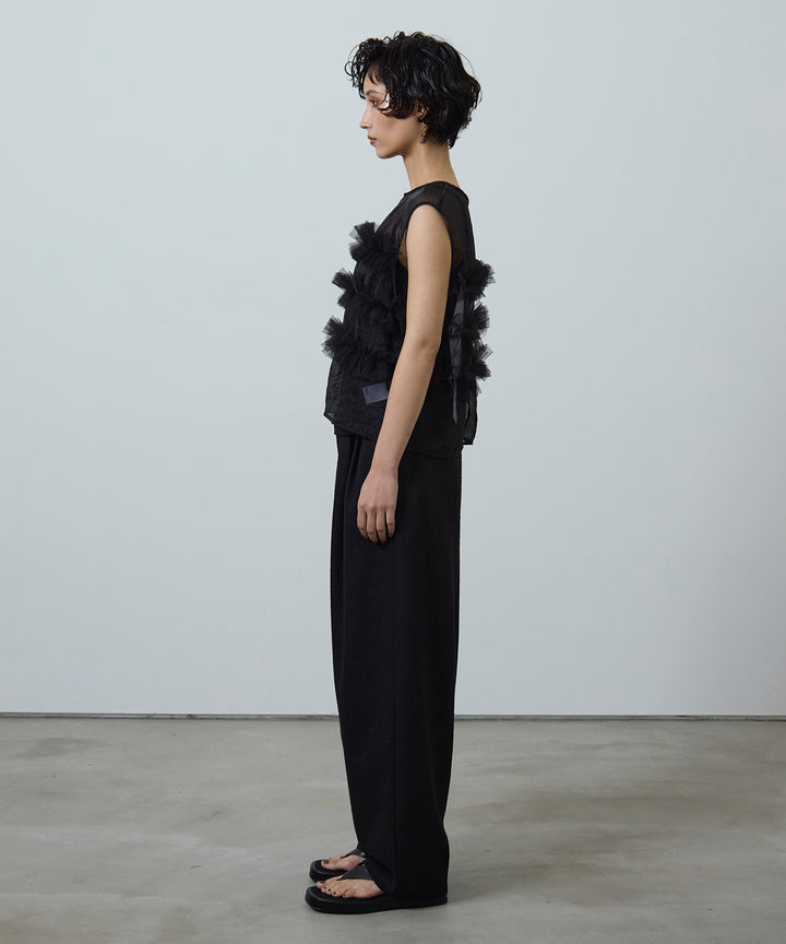 (eliuu)Sheer Frill Bustier