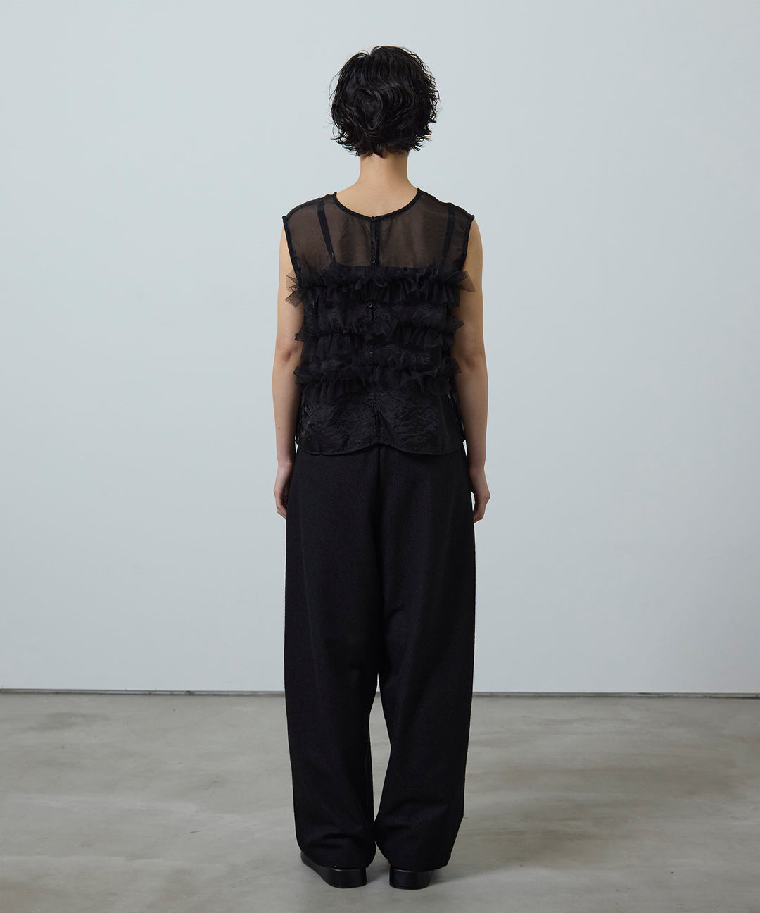 (eliuu)Sheer Frill Bustier