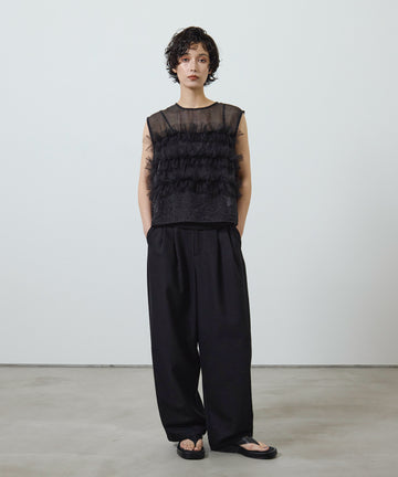 eliuu)Slub Tweed Slucks – MIELI INVARIANT