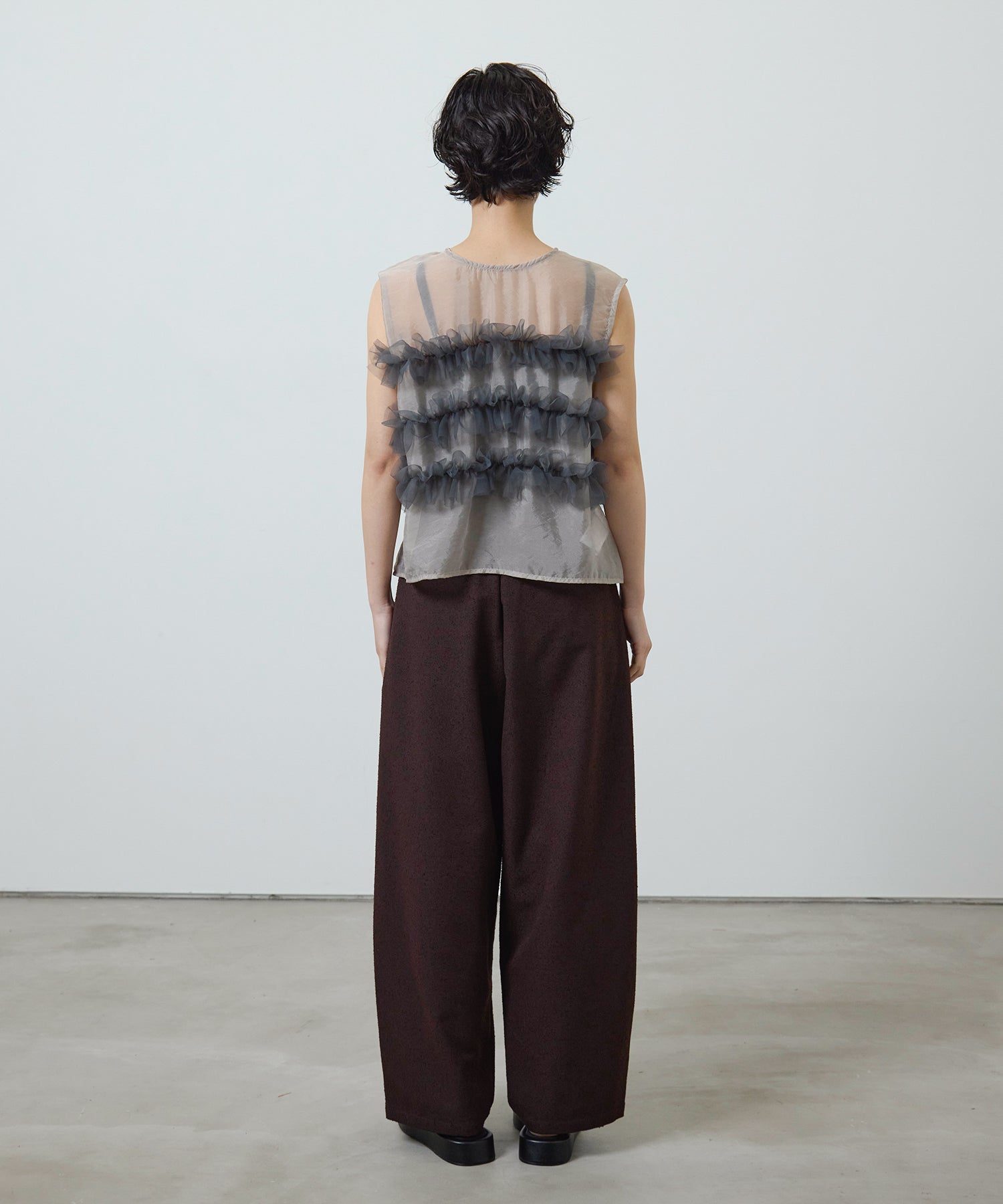 eliuu)Slub Tweed Slucks – MIELI INVARIANT