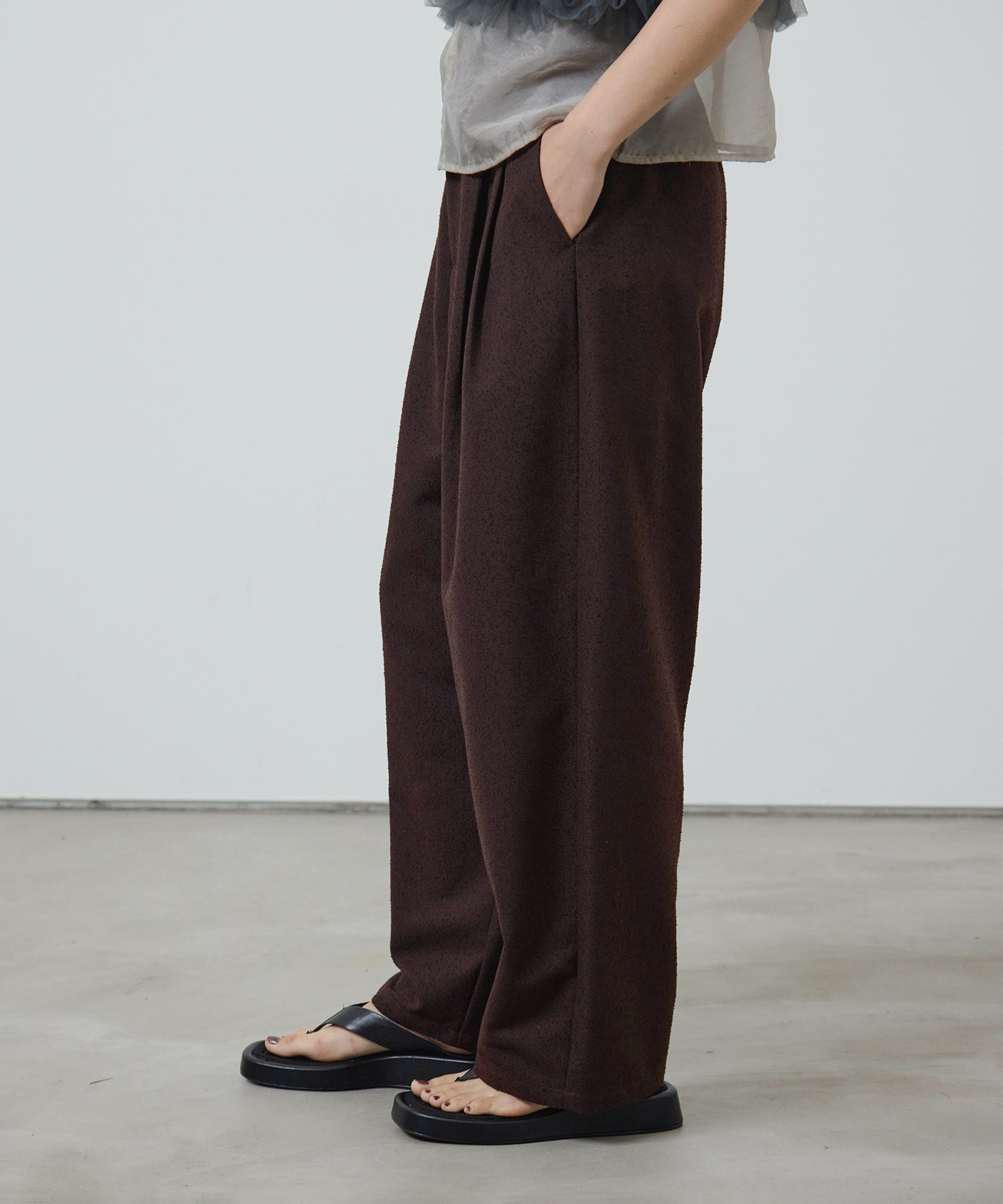 eliuu)Slub Tweed Slucks – MIELI INVARIANT