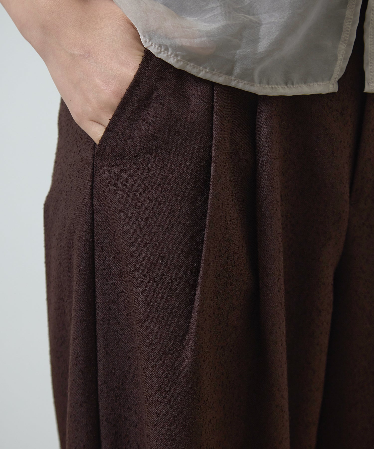 eliuu)Slub Tweed Slucks – MIELI INVARIANT
