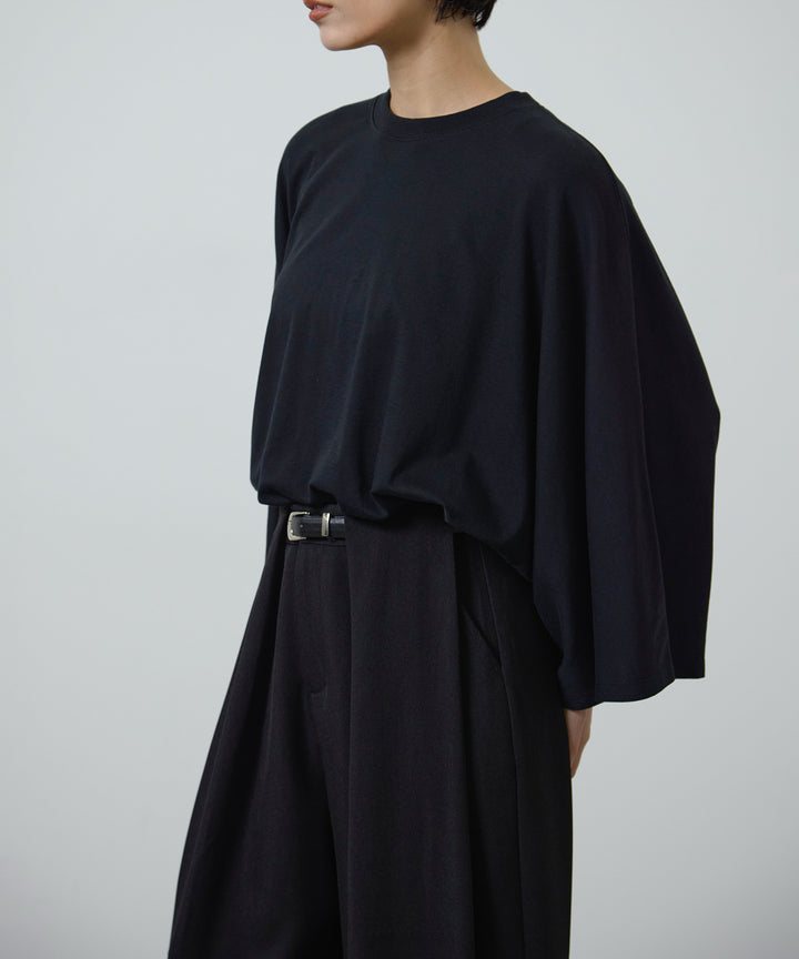 (eliuu)Slim Belt Flare Slacks