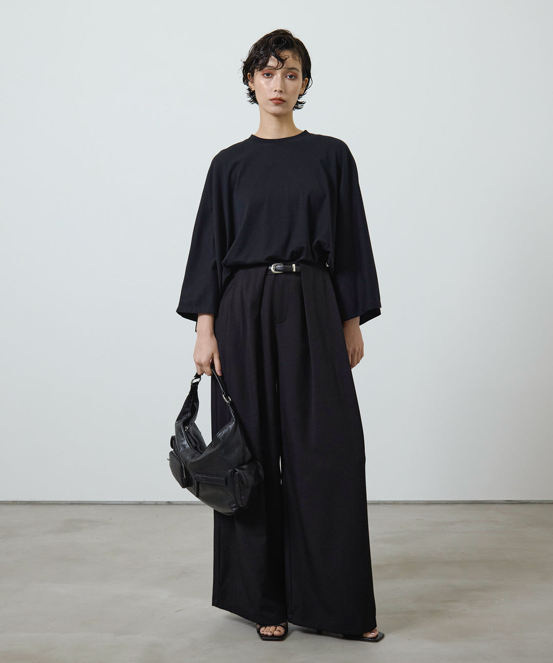 (eliuu)KIMONO Wide Tee