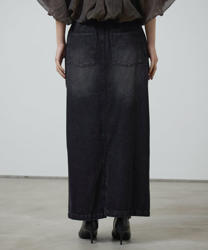 (eliuu)Hole Denim Skirt