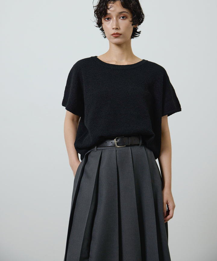 (eliuu)Pleated Long Skirt
