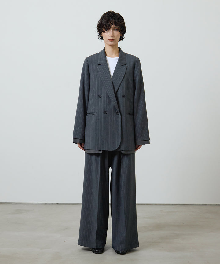 (eliuu)Twill Double Jacket