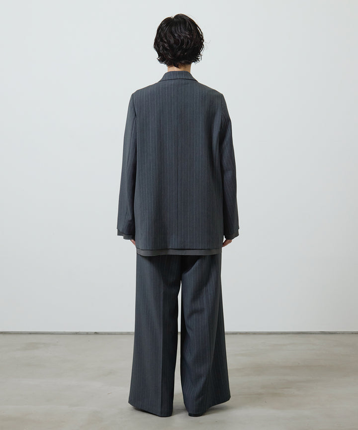 (eliuu)Twill Double Jacket