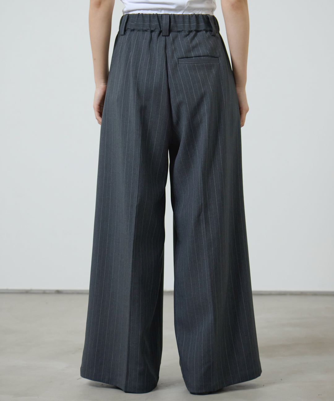 (eliuu)Twill Tuck Belt Slacks