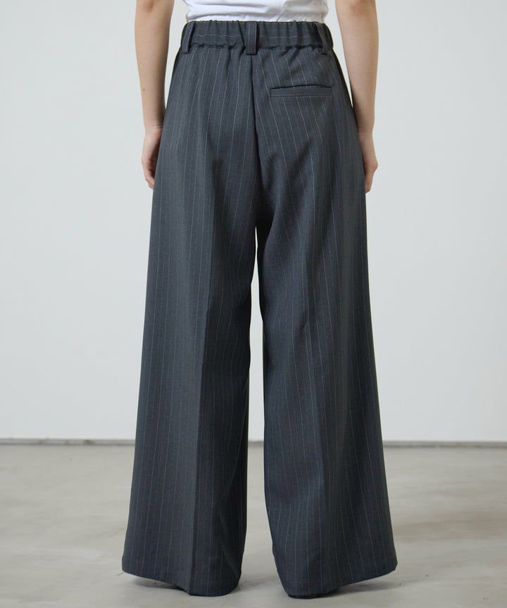 (eliuu)Twill Tuck Belt Slacks